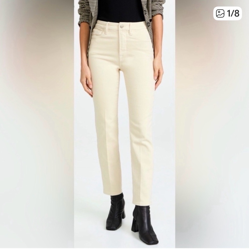 Good American Classic sim-straight - Beige Jeans NWT